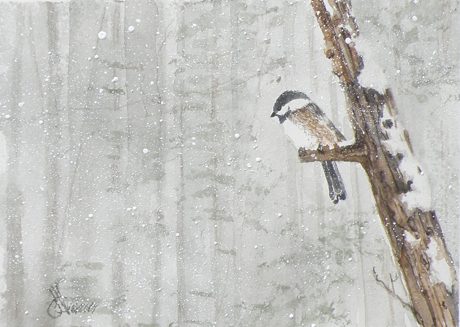 chickadee miniature